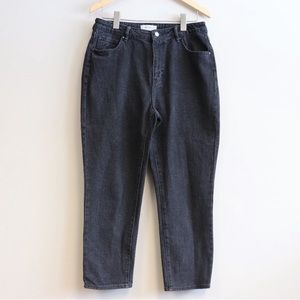 Pac Sun Los Angeles Black Denim Mom Jeans Size 30